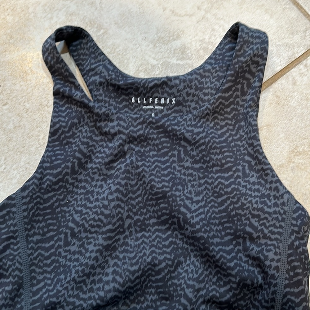 All Fenix High Neck Longline Sports Bra Tank Top S - Picture 3 of 6